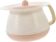 Beatifufu Portable Chamber Pot for Plastic Urine Bucket with Lid Easy to Clean Bedpan Compact Design for Home and Travel Use Lightweight and Stable for Potty Training