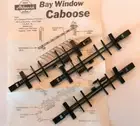 Athearn HO Bay Window Caboose "Blue Box Parts" - Underframe Part #12852 3-Pack!
