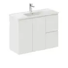 Siska Slim 900 Wall-Hung Vanity, Right Drawers