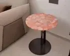 Rose Quartz Unique Agate Stone Table | Semi-Precious Gemstone Furniture decor