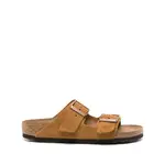 [Birkenstock] Birkenstock Arizona Suede Flat Sandals 37 IT BROWN