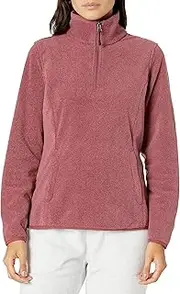 [Amazon Essentials] Women's Classic-Fit Long-Sleeve Quarter-Zip Polar Fleece Pullover Jacket (Available in Plus Size)