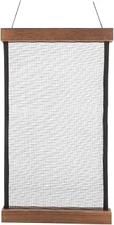 Hohopeti Earring Organizer Stand Wood Frame Hanging Earring Display Rack Mesh Fabric for Jewelry Storage