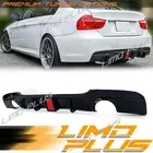 Gloss Black F1 Style For 2005-2012 BMW E90 325i 328i M Sport Rear Diffuser Lip