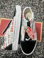 VANS Men's Believe ' Black /multi Old Skool Sneaker 8.5 NEW