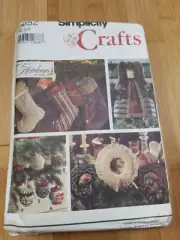 Simplicity Crafts 7952 Pattern Heirloom Stockings,Ornaments,Angels, free SHIPPIN