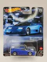 2022 Hot Wheels Premium Car Culture Bugatti EB110 1:64 Exotic Envy #4/5 Blue New