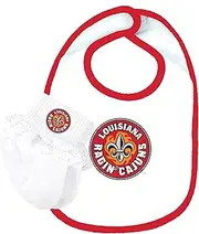 Future Tailgater Louisiana Lafayette Ragin Cajuns Baby Bib and Socks with Lace Set