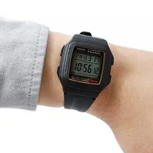 【WANgT】CASIO 卡西歐 F-201WA 經典 不敗 多功能 方形 復古 運動 電子 膠錶