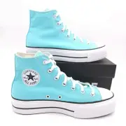 Converse (Womens 8.5) Chuck Taylor All Star Sneaker Lift Hi Platform Shoes Blue