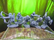 6pc Swamp Goblin Mob Set Mini Miniature 3D Printed Model 28/32mm Scale