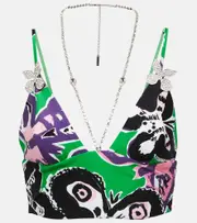 [Area] Area Printed crop top AU 16 green