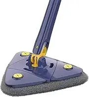Wall Cleaner Mop | Triangle Mop with Long Handle,Wet Dry Cleaning Supplies, 360 Degree Rotatable Extendable Cleaning Tools for Floor Corner Mirror Window Crevice
