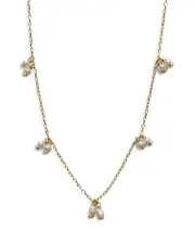 Argento Vivo Delicate Cultured Freshwater Pearl Statement Necklace in 18K Gold Plated Sterling Silver, 16-18
