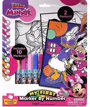 Creative Hands, Disney Junior MINNIE "My First Marker By Number" Set, 2 Posters
