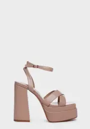 Natural Dollar Bill Skills Platform Heels