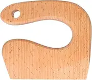 Wooden Kids Knife, Cute Bear Cat Shape 3 Patterns Wooden Cutting Board and Safe Wooden Kids Knife Thick Knife, Safe Cutting Knife Wooden Cooking Chopper Kitchen Tools for Kids Little Chefs(#1)
