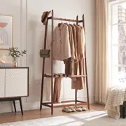 Solid Wood Pants Hanging Clothes Rack Clothes Rack Garment Coat Stand Hanging Rail