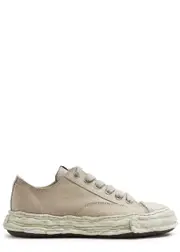 Maison mihara yasuhiro Peterson23 Distressed Canvas Sneakers - Brown - 43 (IT43 / UK9) 43 (IT43 / UK9)