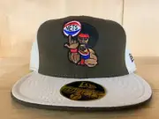 VINTAGE NEW ERA NEW JERSEY BROOKLYN NETS FITTED HAT CAP BROWN BEIGE 59FIFTY