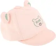 [Ipetboom] Baby Baseball Cap Toddler Sun Hat Boy Newborn Hat Cartoon Design for Outdoor Protection Pink