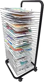 Art Drying Rack for Classroom Painting Crafts, 35 Layer Art Drying Rack Easel - Metal Painting Educational Products Drying Rack for Home and Art School Oil Painting Drying
