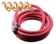 Ultra-Flex Car Battery/Welding Cable - 8 Gauge, Red - 500 Feet - and 5 Lugs