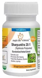 Tephrosia Purpurea Extract 20:1 Capsules Sharpunkha Pure & High Quality