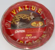 Pyrex Vintage 75th Anniversary Edition 9" Pie Plate Set of 2 Sealed NEW Corning