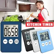 Electronic Timer Kitchen Magnetic LCD Digital Countdown Clock Stopwatch Alarm AU