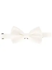 [Dolce & Gabbana] silk bow tie One Size White