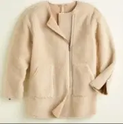 NWT Elizabeth & James camel beige tan sherpa fleece jacket coat Size XXL