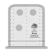 Creative Grids Machine Quilting Tool Sewing and Quilting Ruler - Shorty CGRQTA1