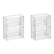 Clear Display Box Dustproof Showing Cabinet Miniature Figures Storage Stand