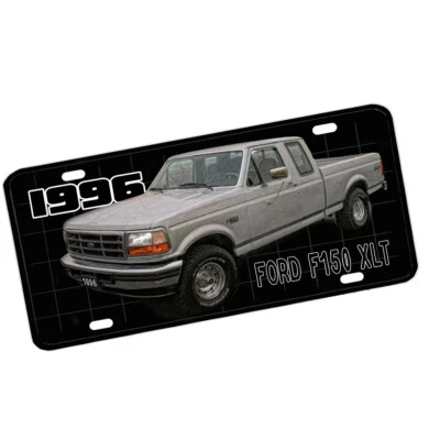 1996 F-150 Classic Pickup Truck Design Aluminum License Plate