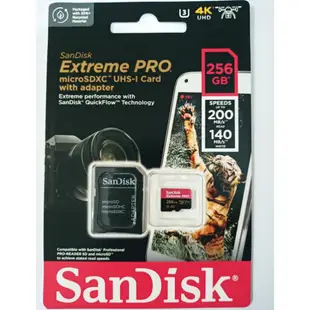 【SanDisk 晟碟】Extreme Pro microSDXC UHS-I V30 A2 32G~256GB 記憶卡