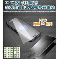 在飛比找蝦皮購物優惠-HTC 非滿版 全透明鋼化玻璃貼 保護貼 HTC M7 M8