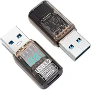 Seminer USB to USB C Adapter (2 Pack), USB C Female to USB 3.2 Male Adapter, Type C to USB A Converter for Fast Charging and Data Synchronisation 60 W 10 Gbps Compatible with MacBook, Samsung