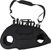 Dog Lift Harness, 2 in 1 Portable Dog Carrier with Small Puppy Treat Bag, Safe Breathable Dog Carry Sling for Outdoor, Traction Backpack Carrier Cat Bag for Nail Trimming (L)