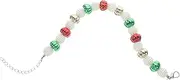 Generic Candy Color Dog Collar Christmas Necklace Puppy Collar Small Dog Accessories Girl Pink Kitten Collar Gold Cat Collar Pearls for Dogs Pet Pearl Necklace Small Dog Chain Collar Resin