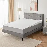 Lazyzizi Mattress Wedge Only, 5-Inch Twin Inclined Bed Wedge Mattress Topper for Acid Reflux, GERD, Neck & Back Pain, Snoring, Adjustable Elevator Under Mattress Support for Bedroom
