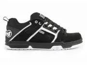 DVS Men's Comanche Skate Shoe Black/White Leather - DV00029972 (DVF0000029-972),