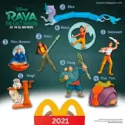McDonald's Happy Meal Toy 2 Pack- Raya Movie #4 Tuk Tuk