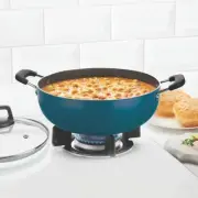 New Borosil ProChef Non-Stick Aluminum Kadhai with Lid 24 cm with Free Post