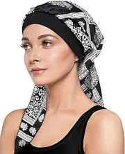 [Hachapy] Chemo Head Scarf with Cap Stylish Cancer Headwear for Chemo Women