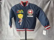 Super Mario Brothers Youth Medium size 8 Bomber Jacket NWT Mario Luigi Bowser