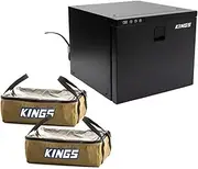 Kings Stayzcool 60L Drawer Camping Fridge Freezer | 68 Can Capacity | 12V/24V + 2 x Clear Top Canvas Bag 15L