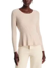 Sioni Ribbed Peplum Sweater