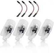 URSTOUD LED Car Door Logo Light Courtesy Projector Laser Welcome Lights 3D Ghost Shadow Light Lamps Accessories The Replacement for RXESGXLSLXISGSRCUX Series(4 Pack), Lexus white