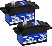 2PCS 12kg Low Profile Servo RC Digital Servo High Torque Full Metal Gear & Steering Servo Arm for 1/10 RC Car